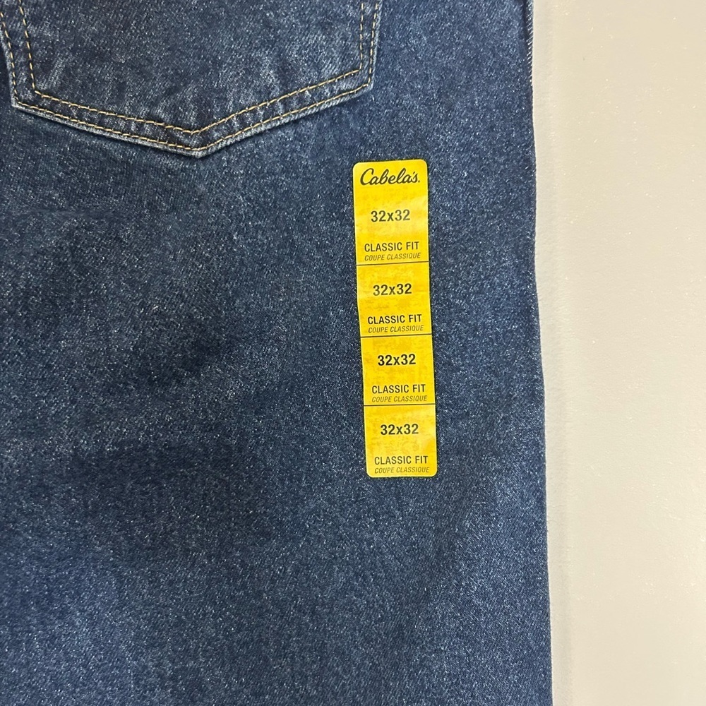 NWT Cabela’s Men's Classic Fit Blue Jeans, Size 32x32 - Picture 7 of 7